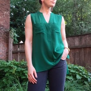 Banana Republic silk green tank